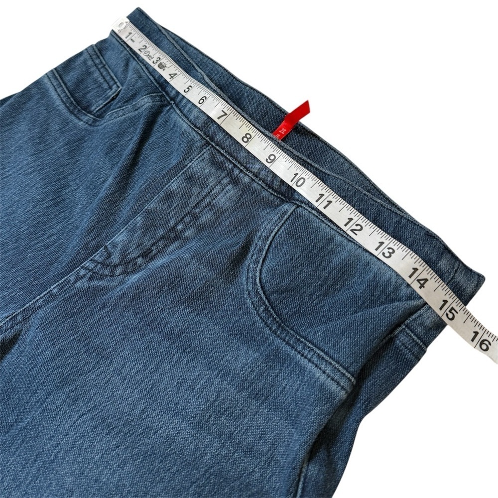 Spanx High waist medium wash pull on skinny jeans size medium - Picture 5 of 10